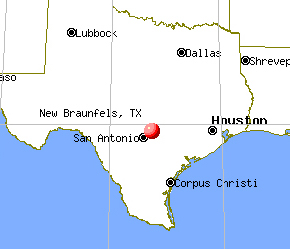 Map of Texas 730 North Park Ridge New Braunfels, TX